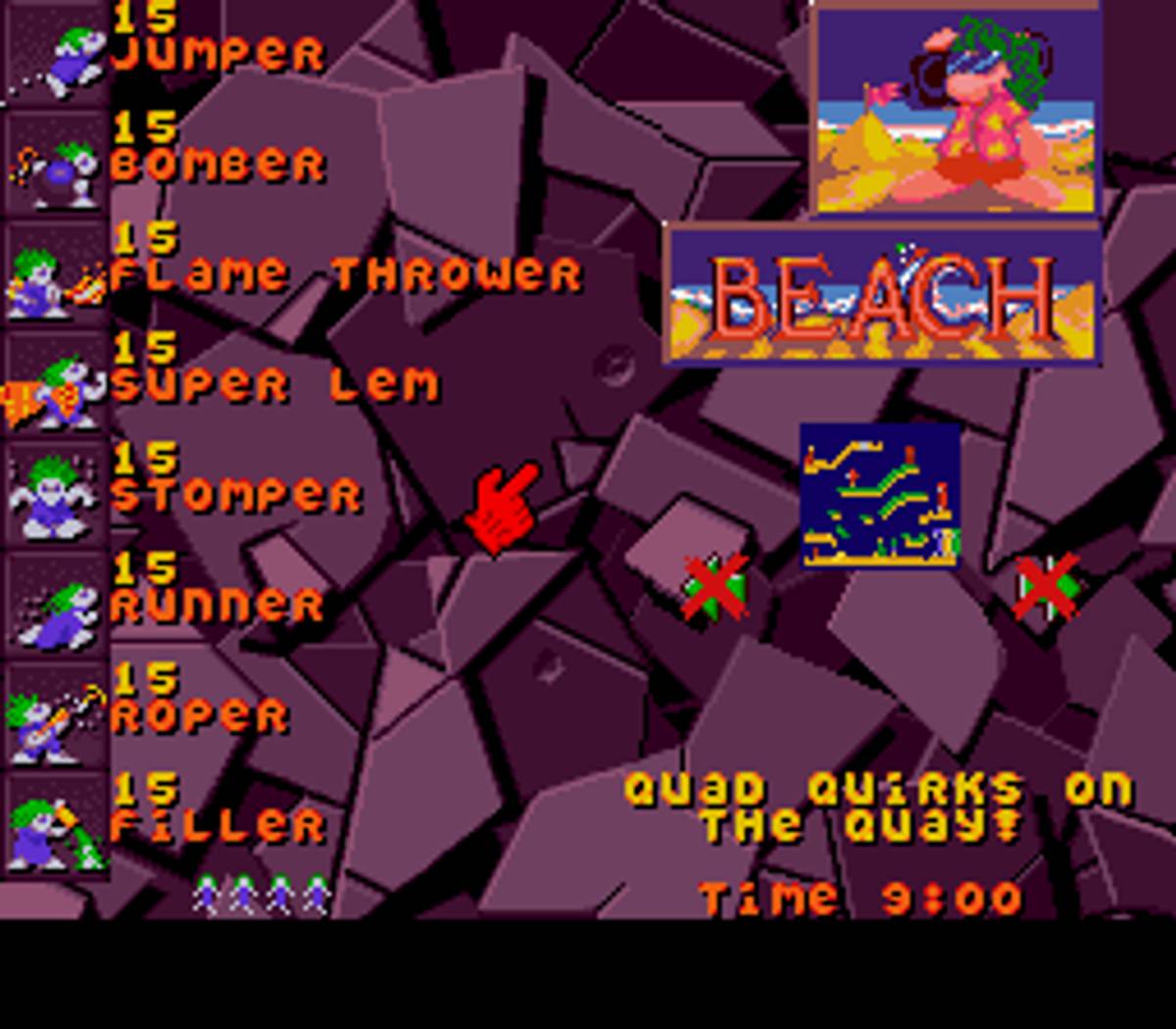 Lemmings 2: The Tribes ROM - SNES screenshot 5