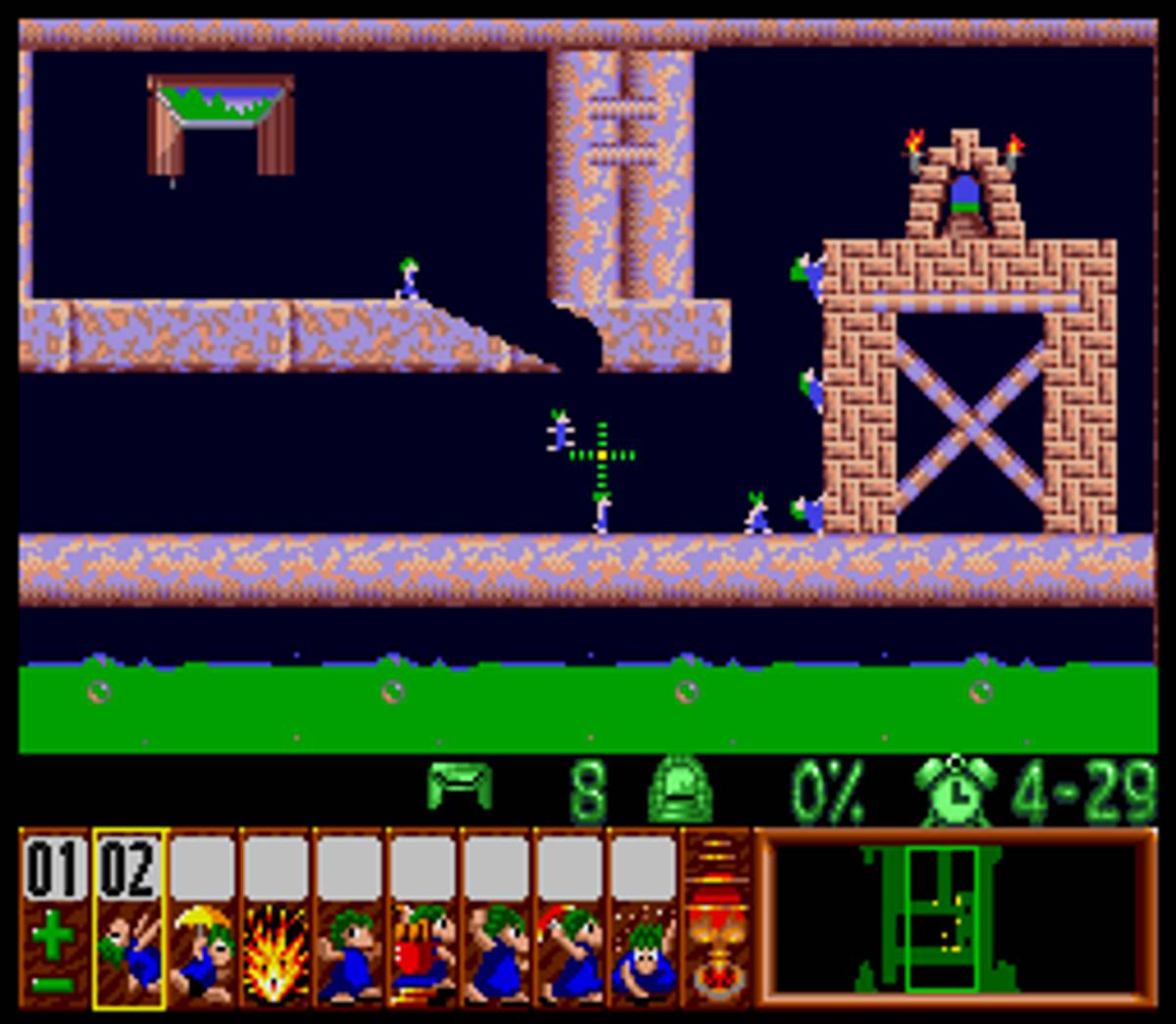 Lemmings ROM - SNES screenshot 9