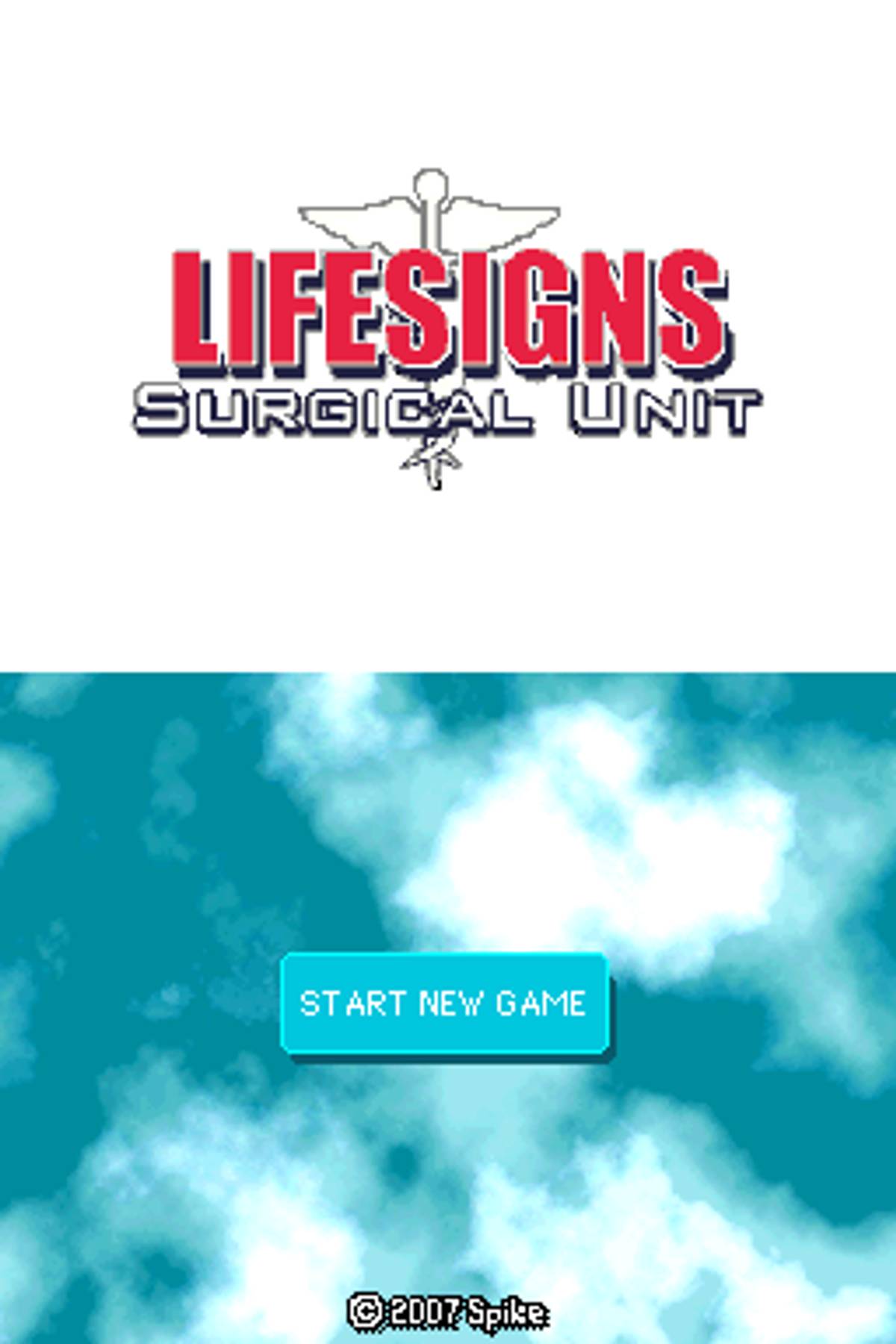 LifeSigns: Surgical Unit ROM - NDS screenshot 1
