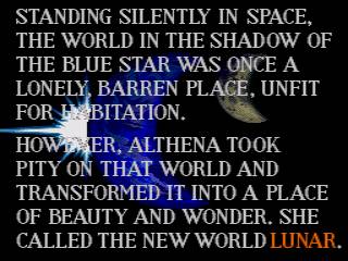 Lunar: Eternal Blue ROM - Genesis screenshot 1
