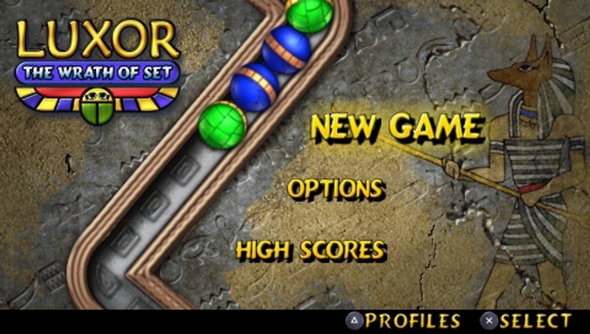 Luxor: The Wrath of Set ISO - PSP screenshot 1