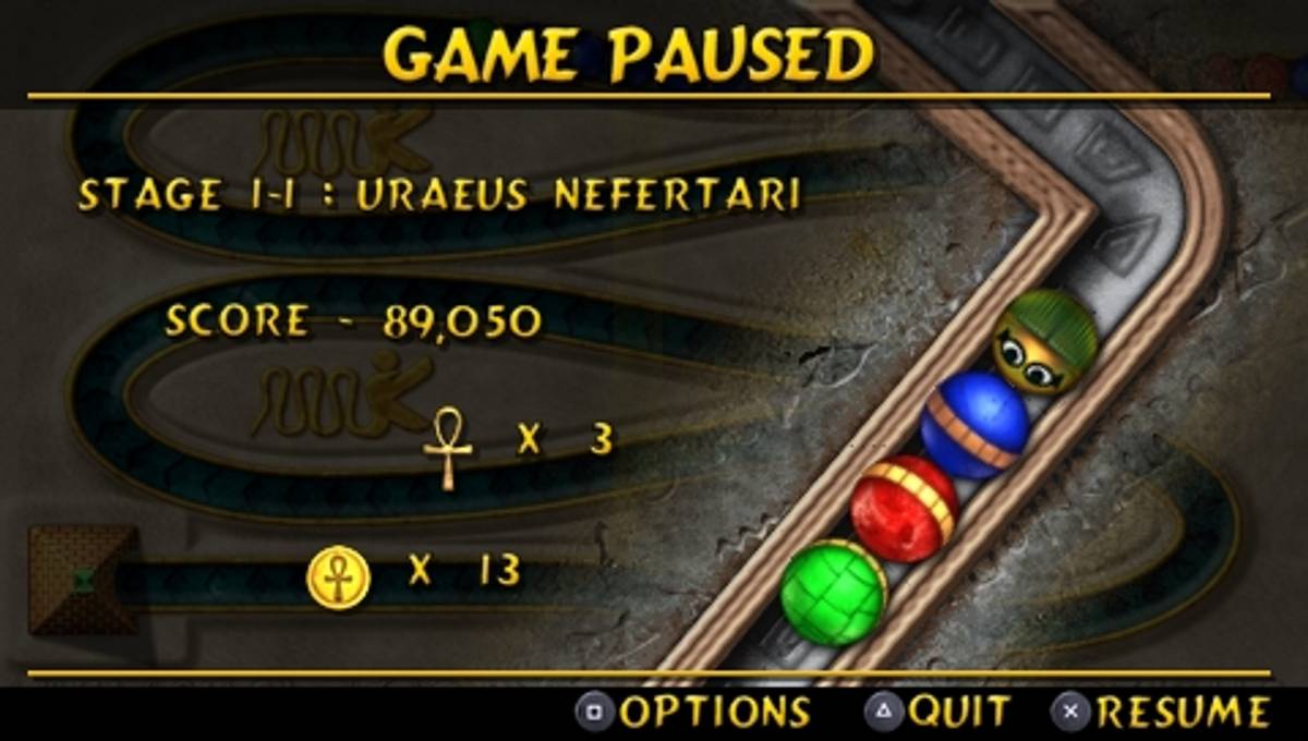 Luxor: The Wrath of Set ISO - PSP screenshot 5