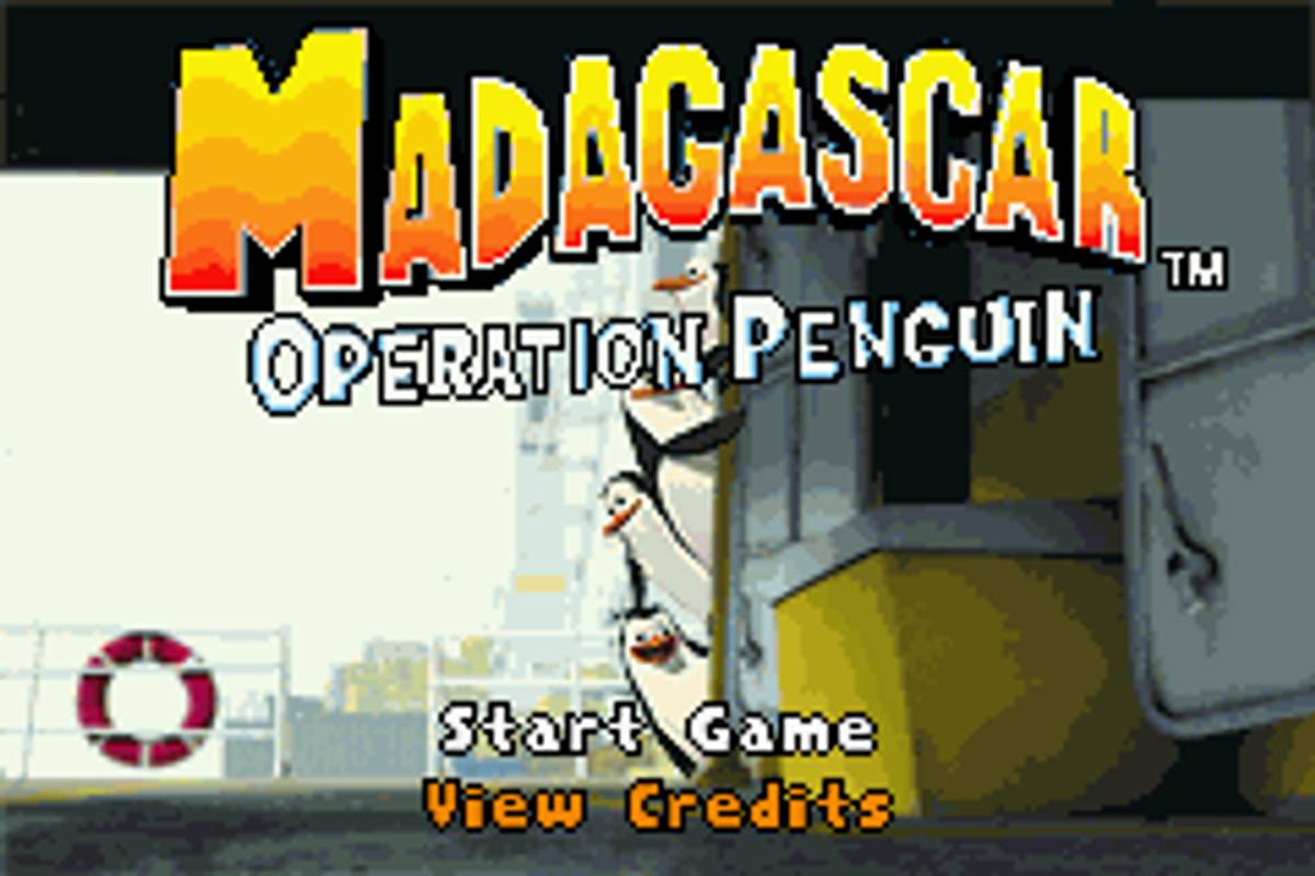 Madagascar: Operation Penguin ROM - GBA screenshot 1