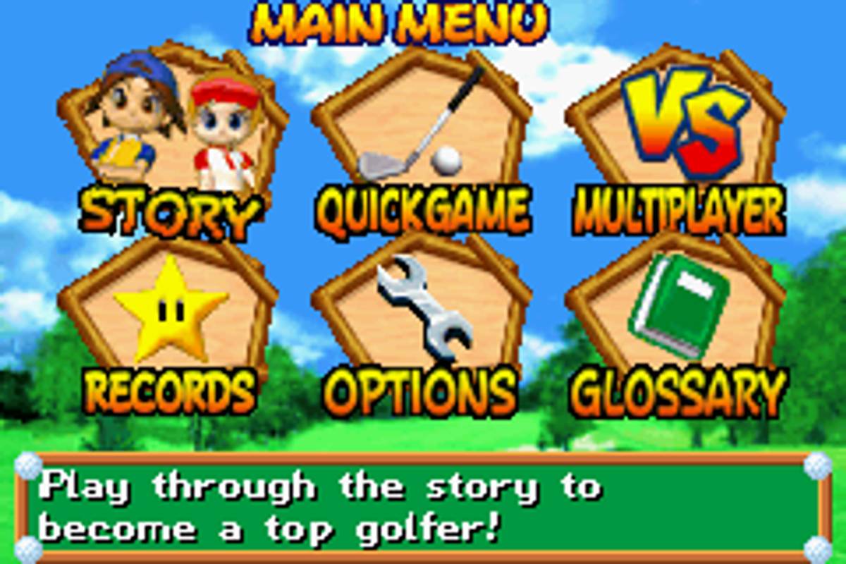 Mario Golf: Advance Tour ROM - GBA screenshot 2
