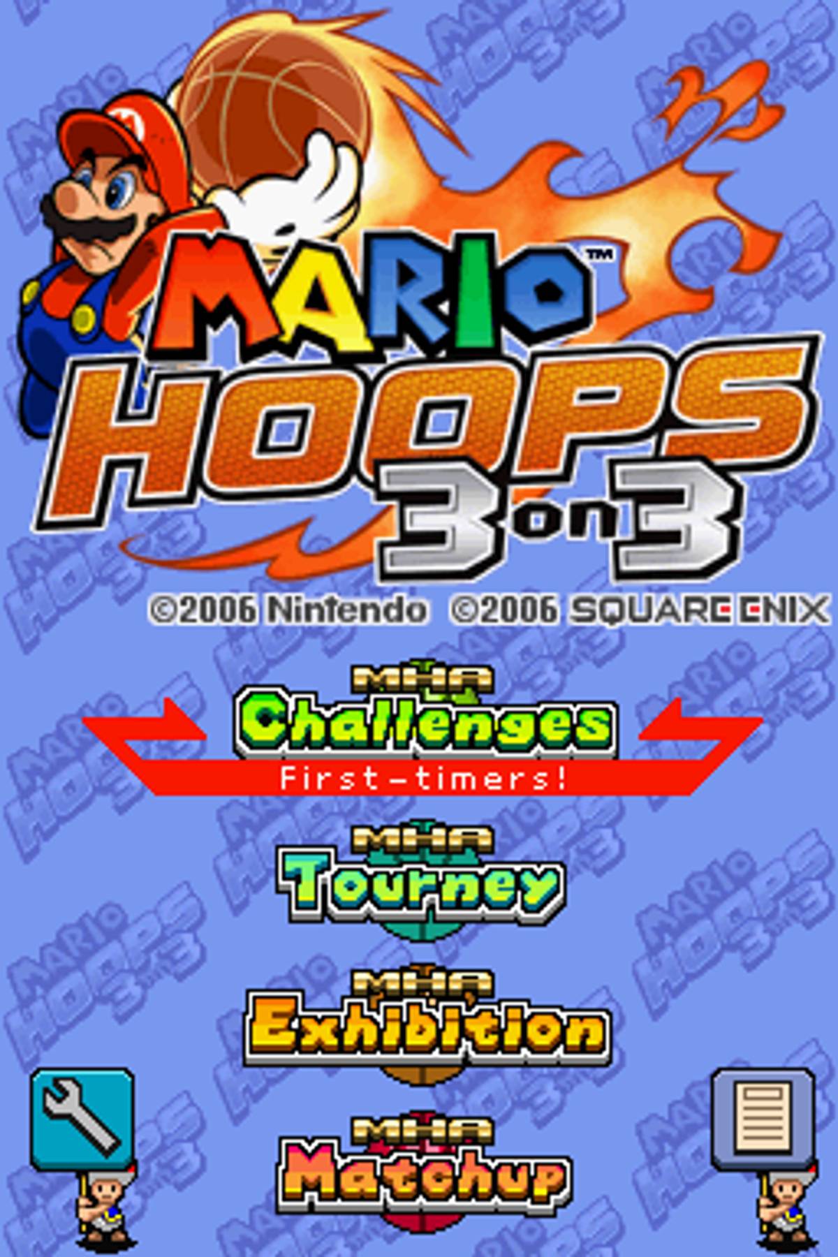 Mario Hoops 3 on 3 ROM - NDS screenshot 1