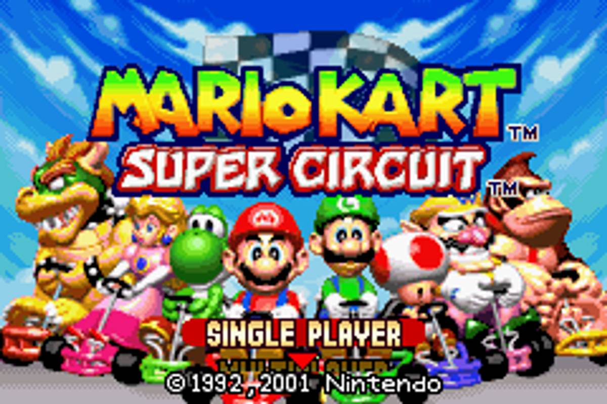 Mario Kart: Super Circuit ROM - GBA screenshot 1