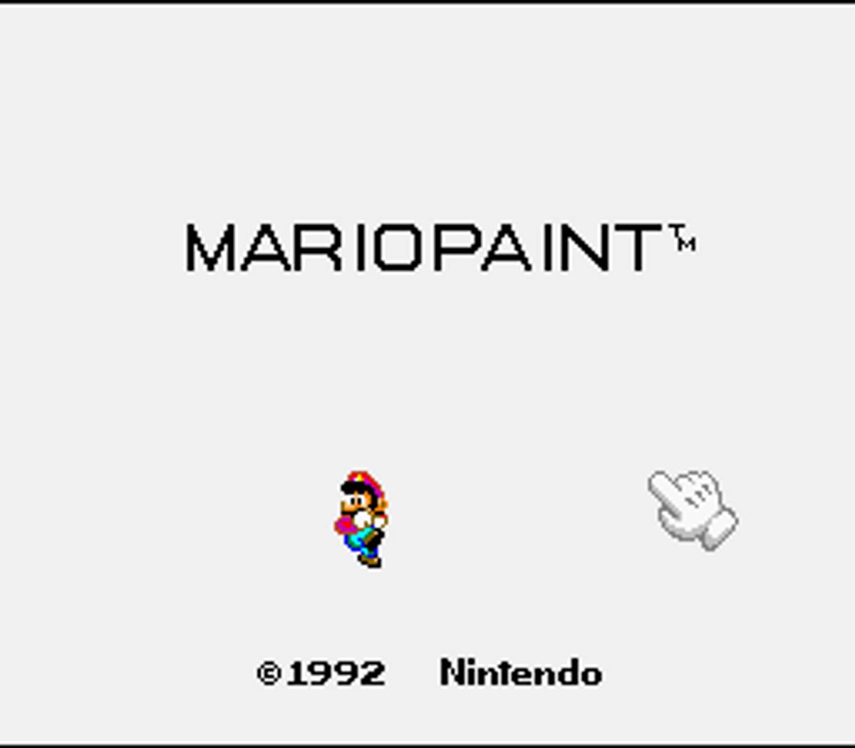 Mario Paint ROM - SNES screenshot 1