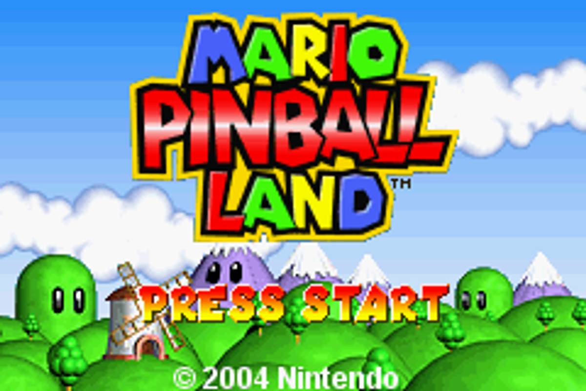 Mario Pinball Land ROM - GBA screenshot 1