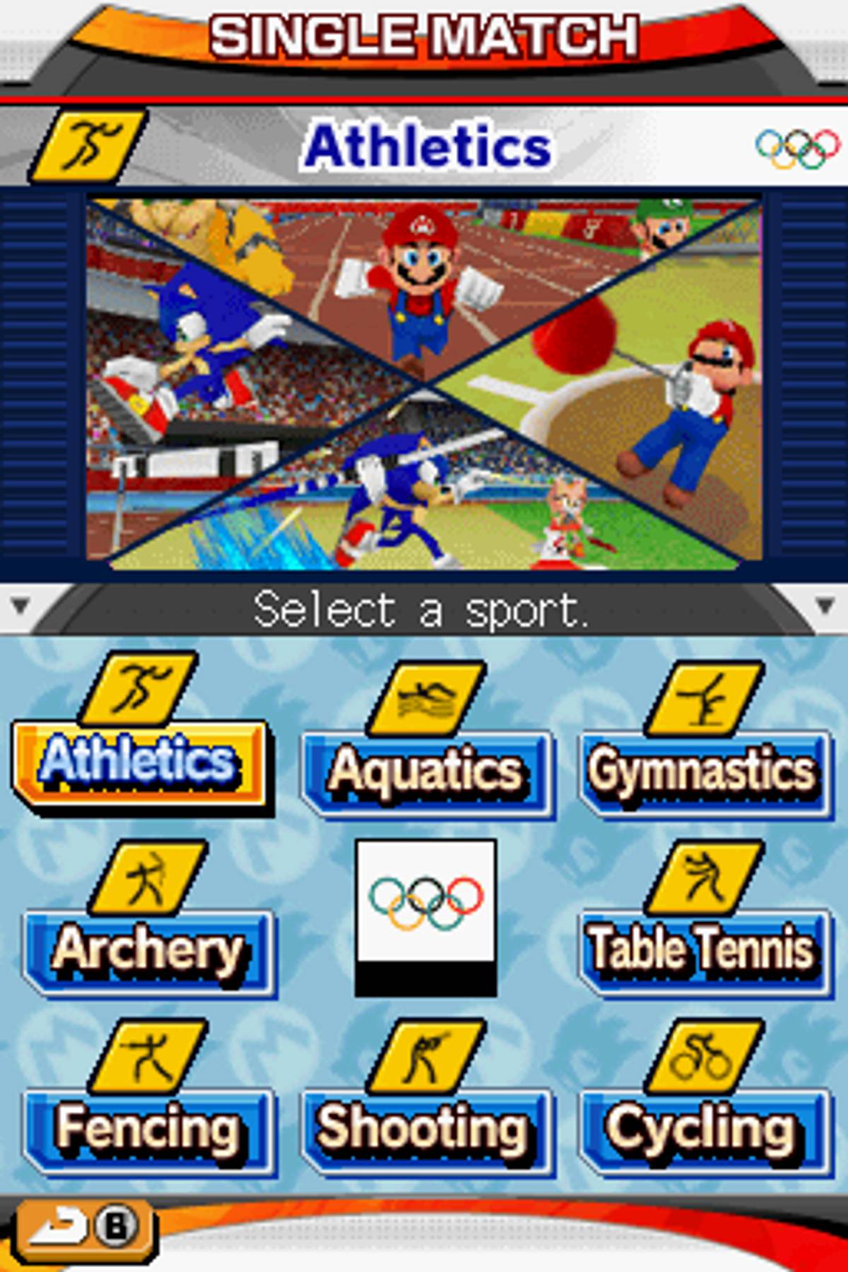 Mario & Sonic at the Olympic Games ROM - NDS screenshot 4