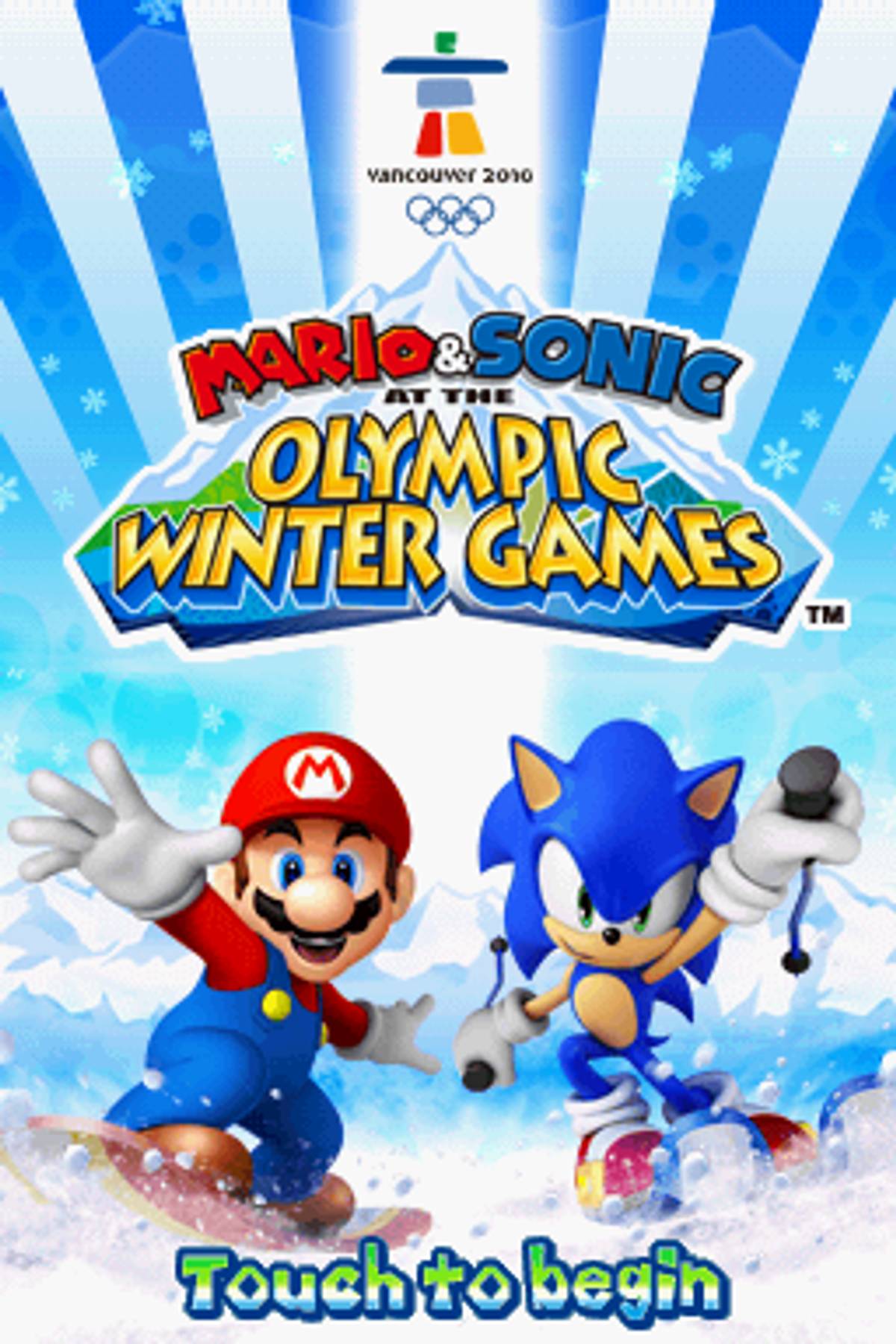 Mario & Sonic at the Olympic Winter Games ROM - NDS screenshot 1