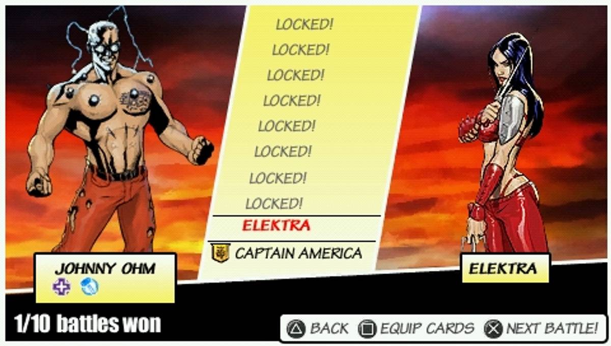 Marvel Nemesis: Rise of the Imperfects ISO - PSP screenshot 6