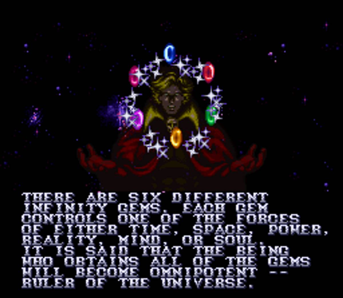 Marvel Super Heroes in War of the Gems ROM - SNES screenshot 1