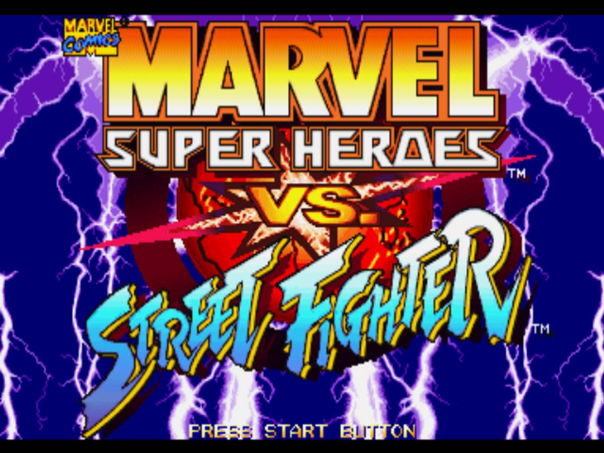 Marvel Super Heroes vs. Street Fighter ISO - PS1 screenshot 1