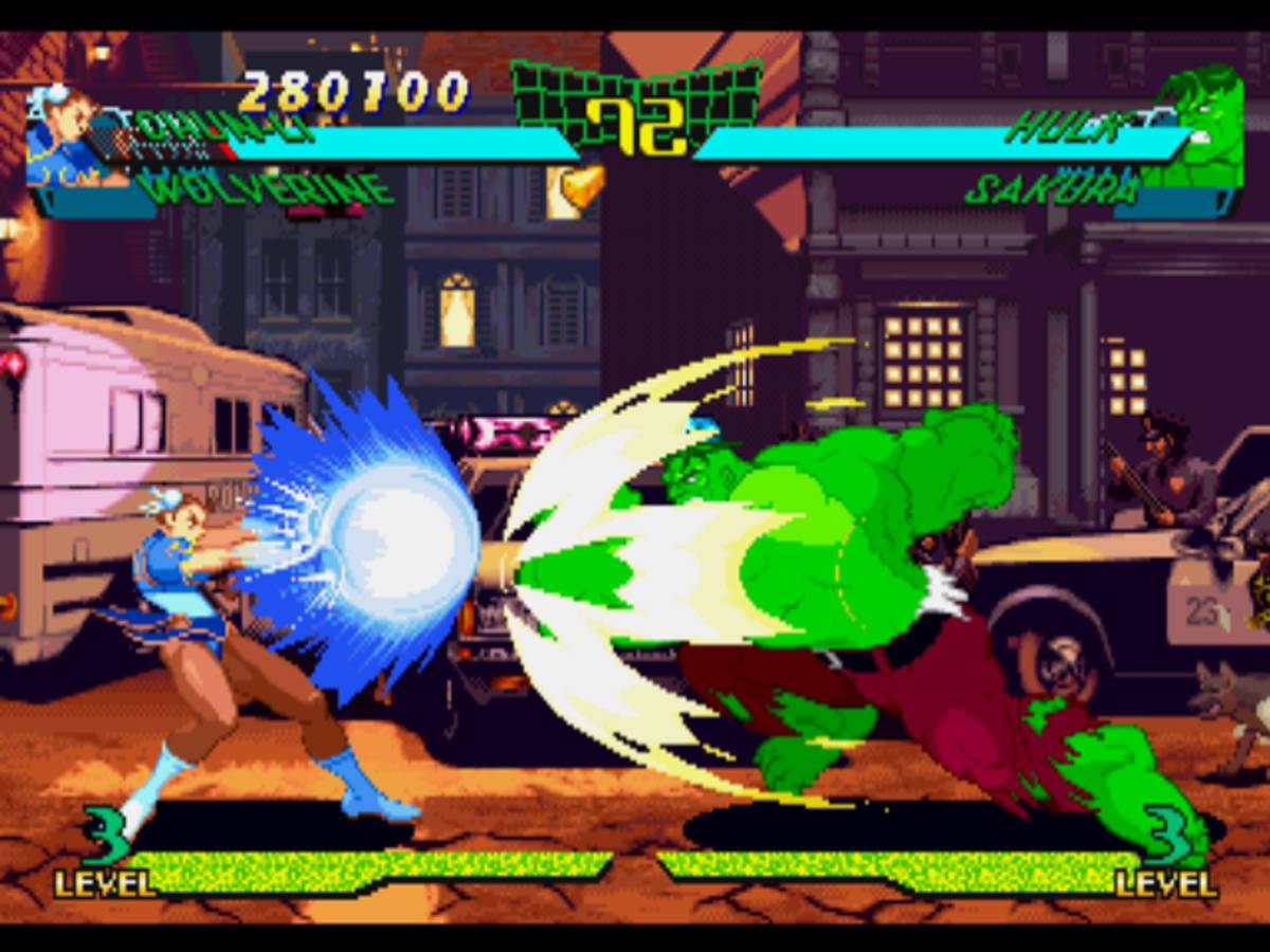 Marvel Super Heroes vs. Street Fighter ISO - PS1 screenshot 5
