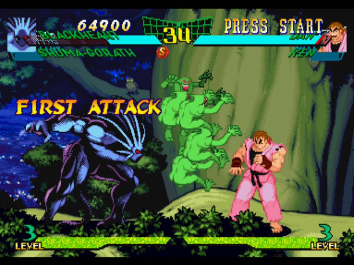 Marvel Super Heroes vs. Street Fighter ISO - PS1 screenshot 6