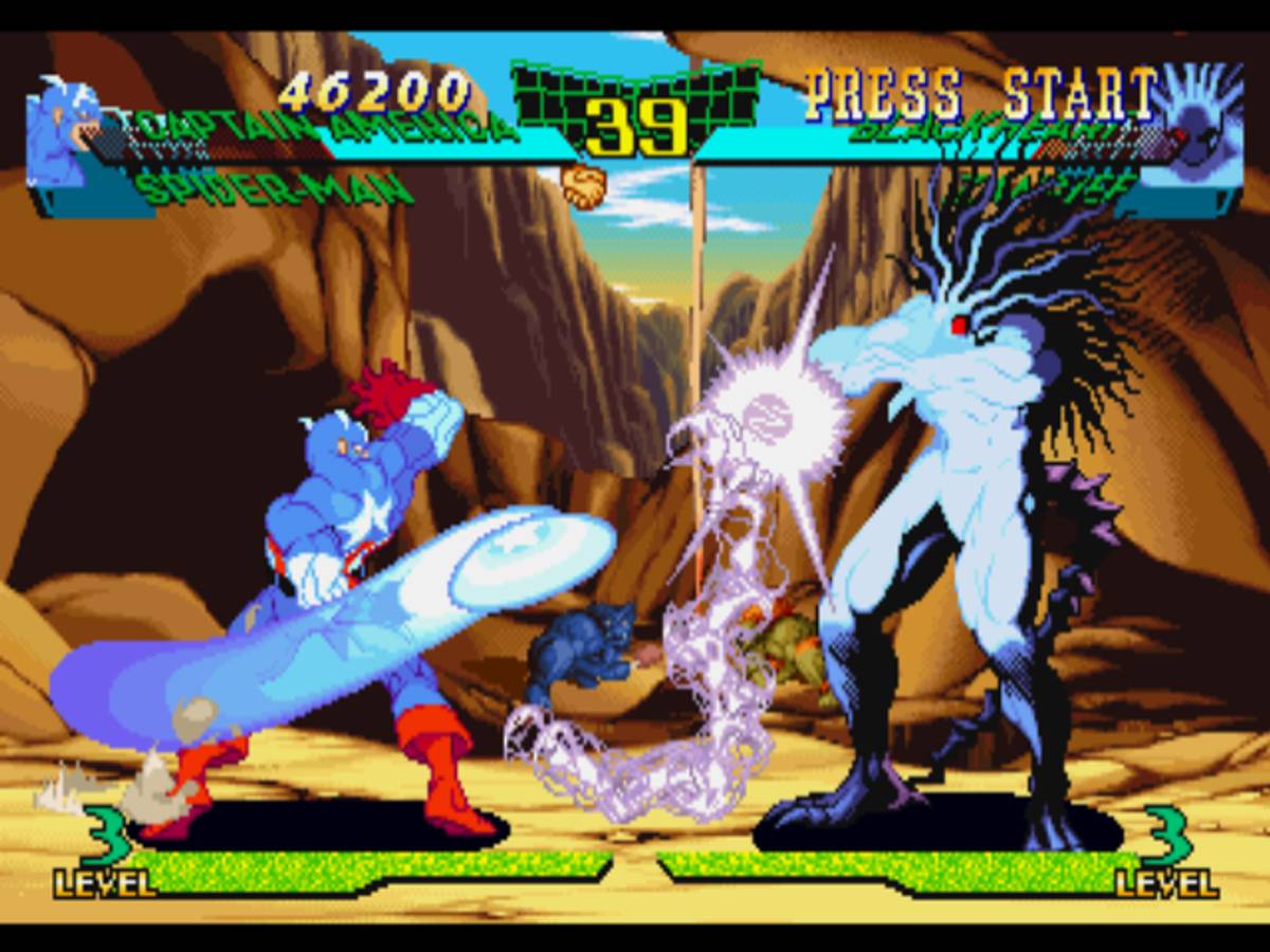 Marvel Super Heroes vs. Street Fighter ISO - PS1 screenshot 8