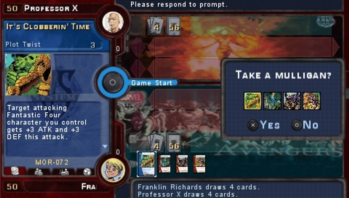 Marvel Trading Card Game ISO - PSP screenshot 4