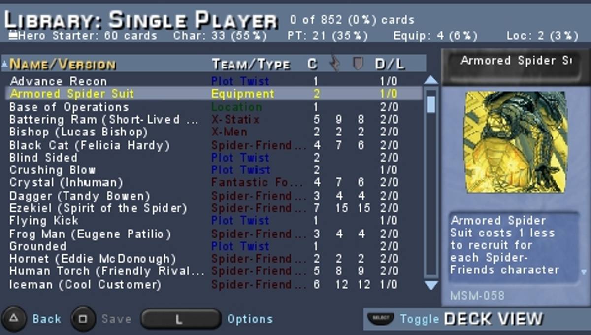 Marvel Trading Card Game ISO - PSP screenshot 8