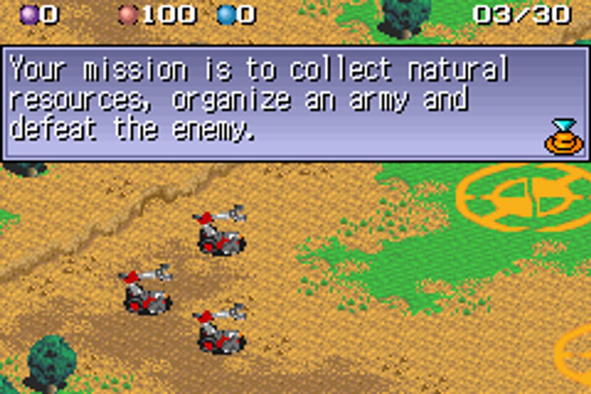 Mech Platoon ROM - GBA screenshot 3