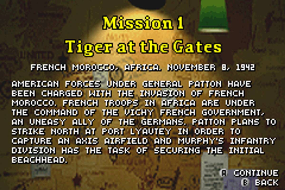 Medal of Honor: Infiltrator ROM - GBA screenshot 2