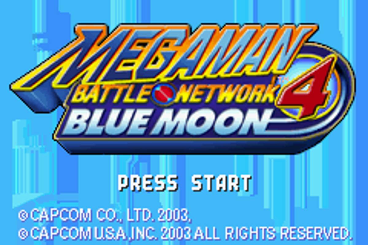 Mega Man Battle Network 4: Blue Moon ROM - GBA screenshot 1