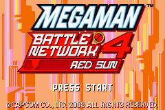 Mega Man Battle Network 4: Red Sun ROM - GBA screenshot 1