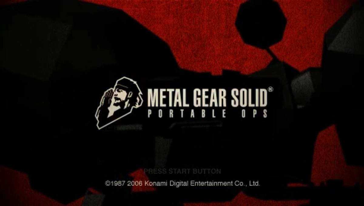 Metal Gear Solid: Portable Ops ISO - PSP screenshot 1