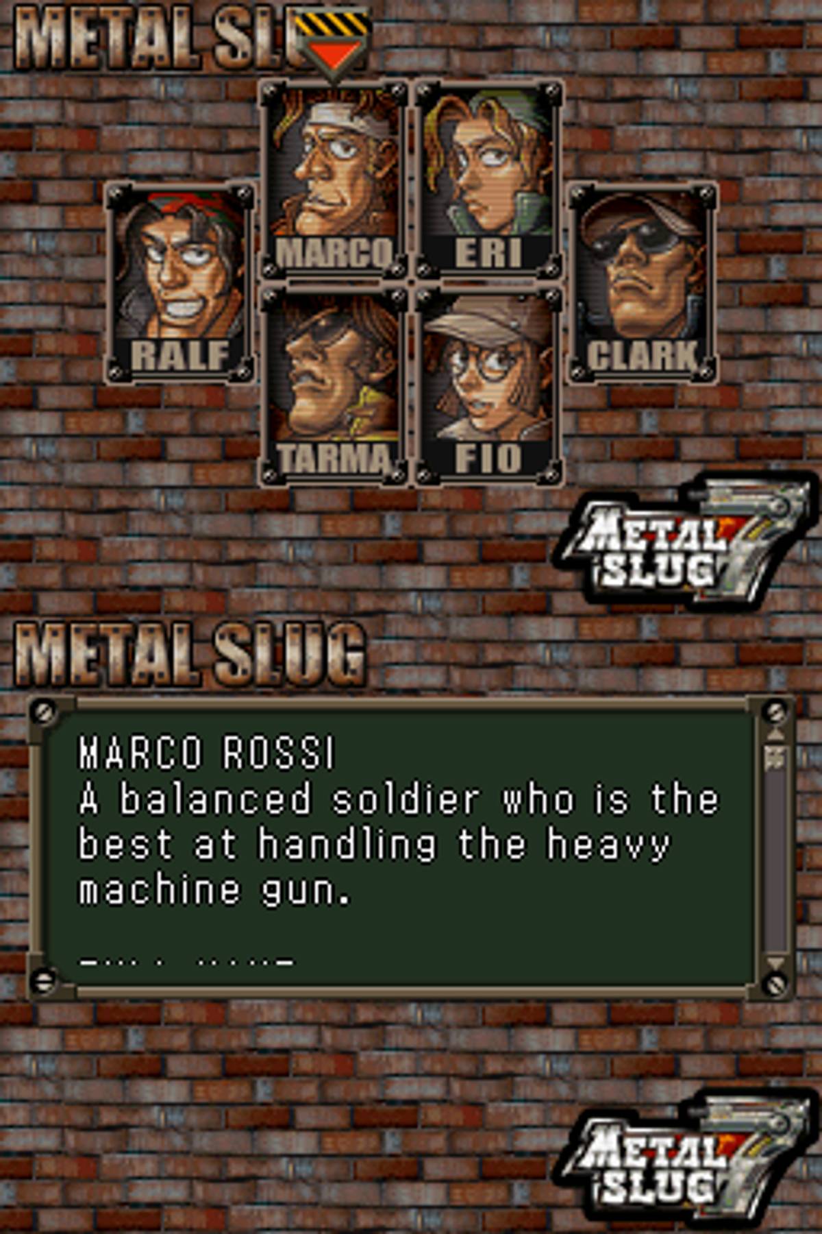 Metal Slug 7 ROM - NDS screenshot 4