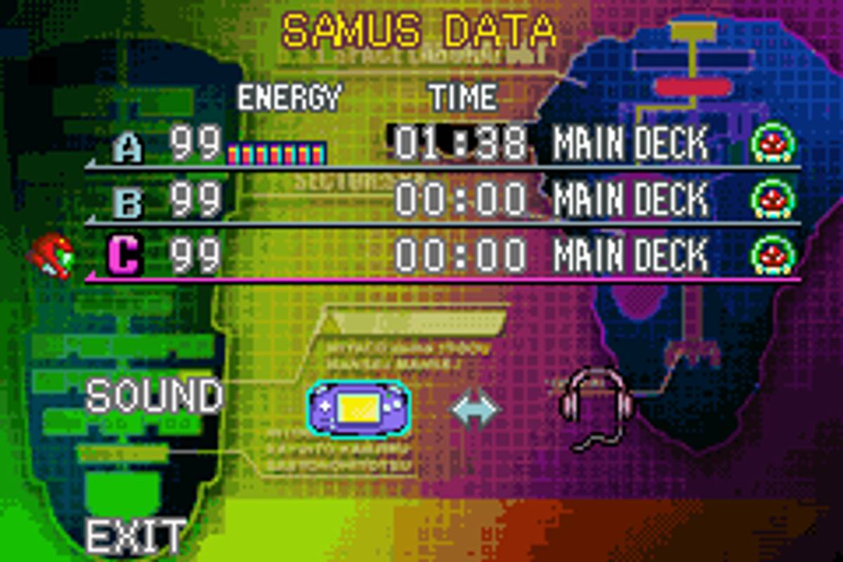 Metroid Fusion ROM - GBA screenshot 2