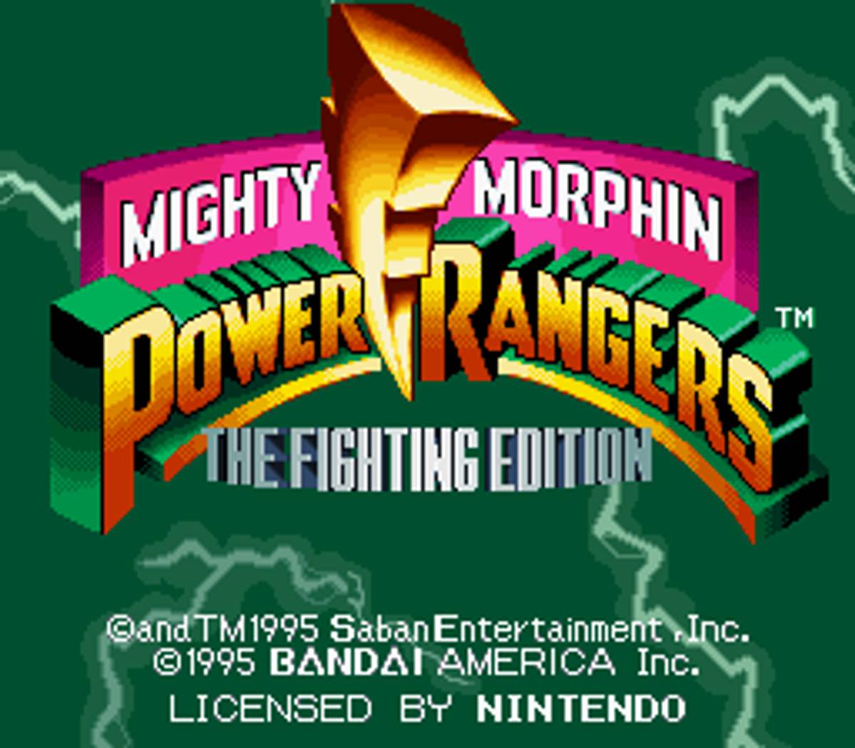Mighty Morphin Power Rangers: The Fighting Edition ROM - SNES screenshot 1