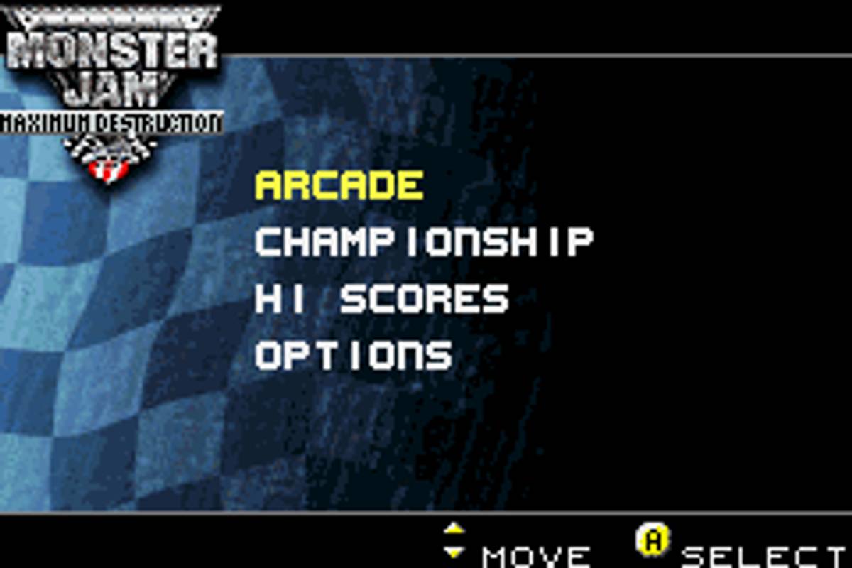 Monster Jam: Maximum Destruction ROM - GBA screenshot 2