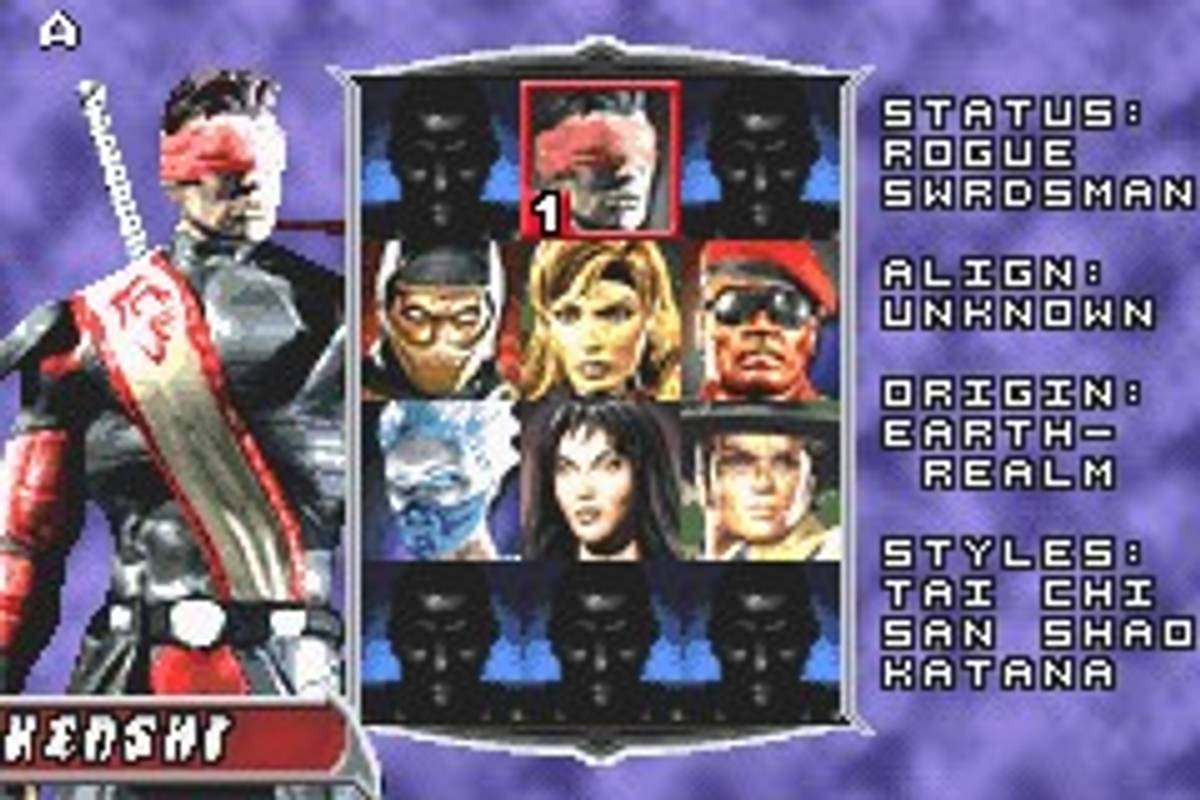 Mortal Kombat: Deadly Alliance ROM - GBA screenshot 3