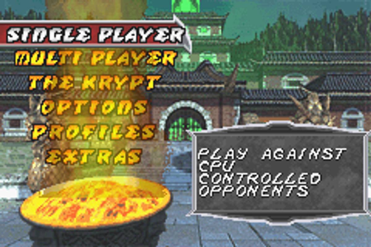 Mortal Kombat: Tournament Edition ROM - GBA screenshot 2