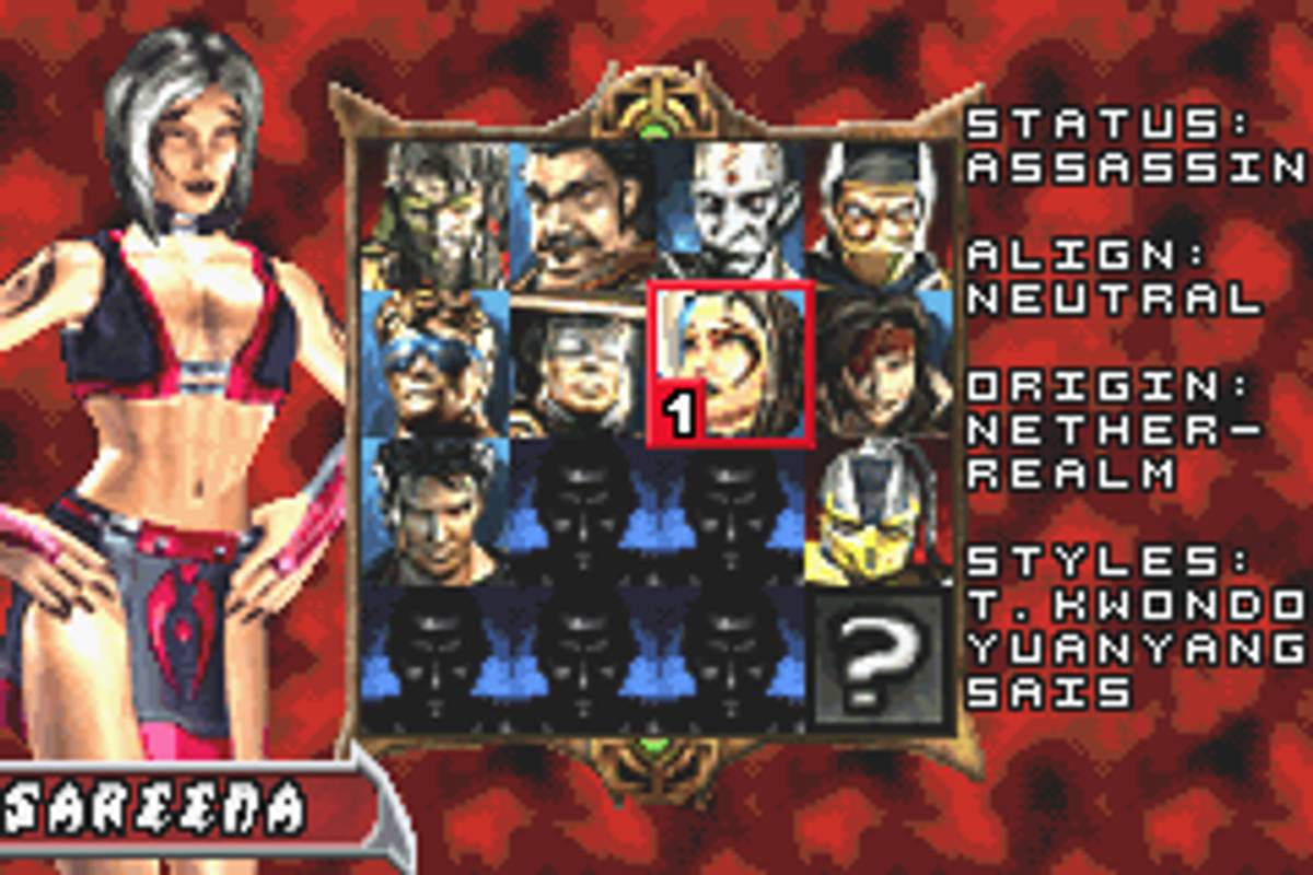 Mortal Kombat: Tournament Edition ROM - GBA screenshot 3