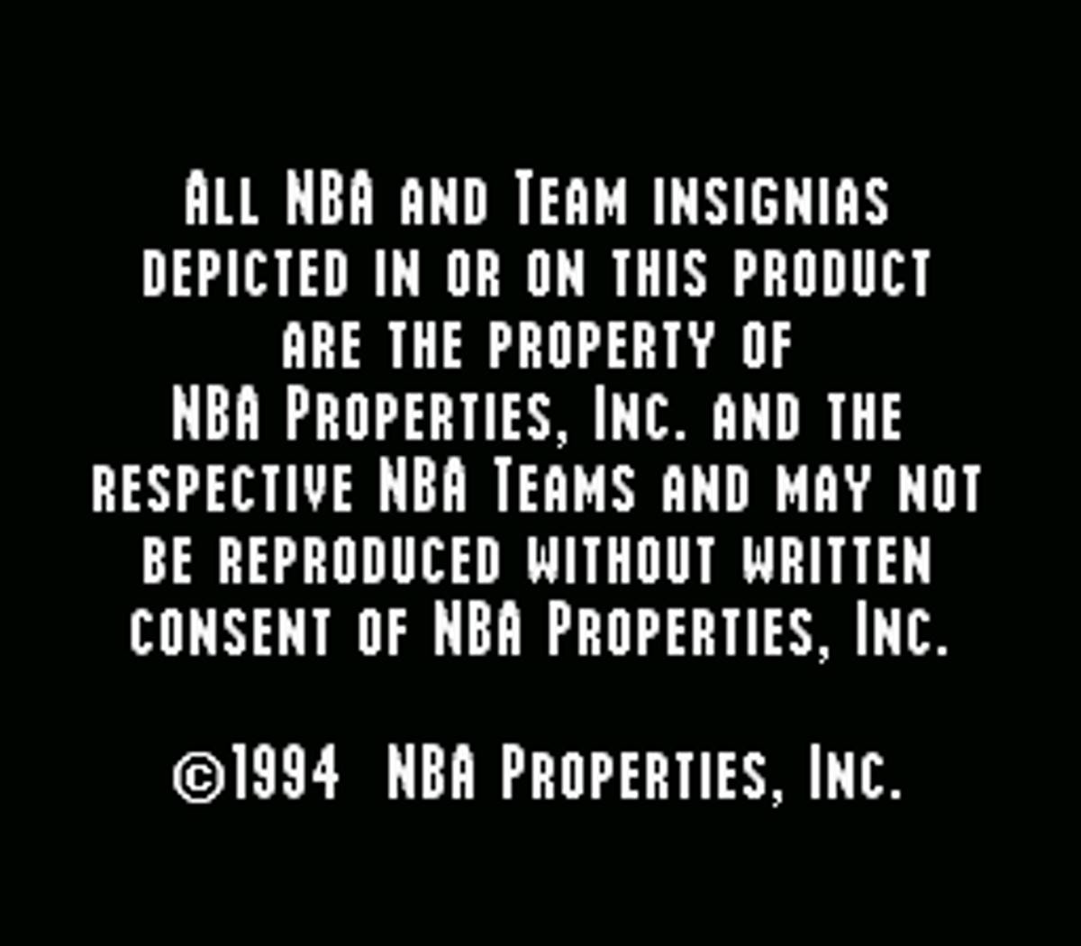NBA Live 95 ROM - SNES screenshot 1