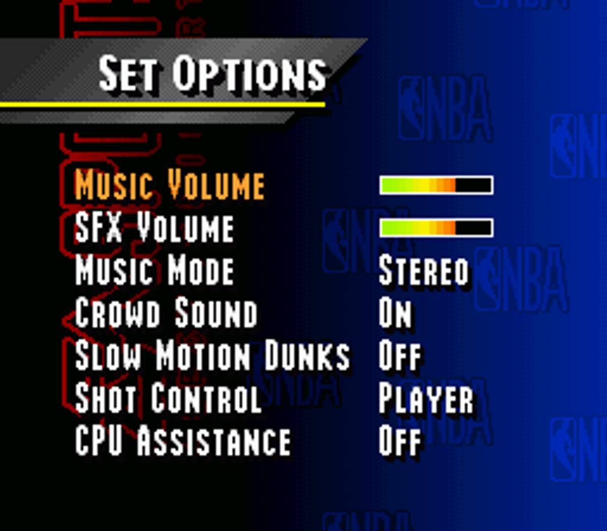 NBA Live 95 ROM - SNES screenshot 5