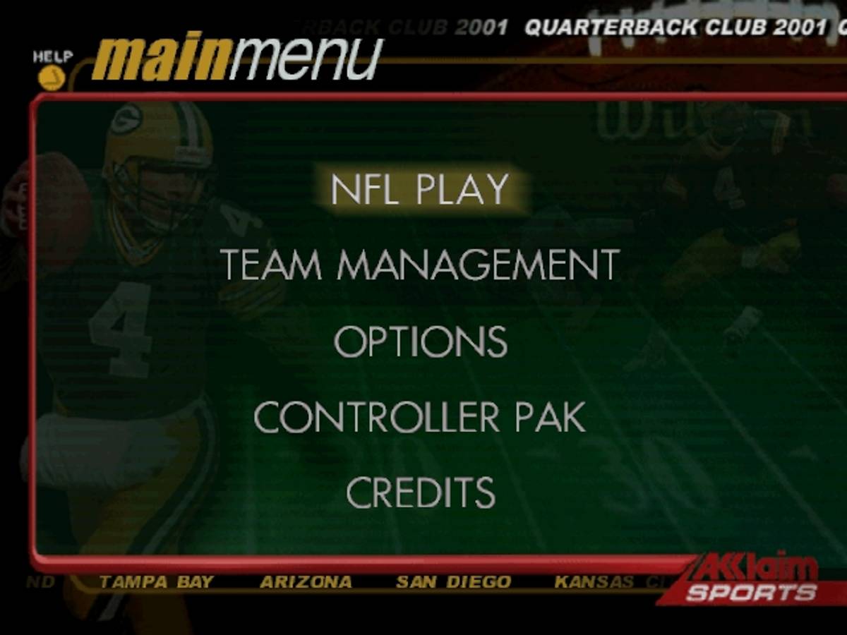 NFL QB Club 2001 ROM - N64 screenshot 2