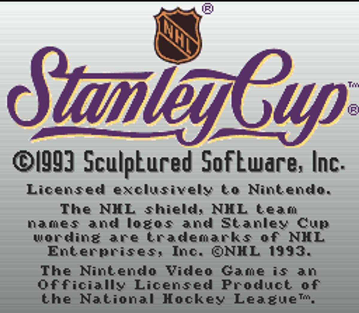 NHL Stanley Cup ROM - SNES screenshot 1