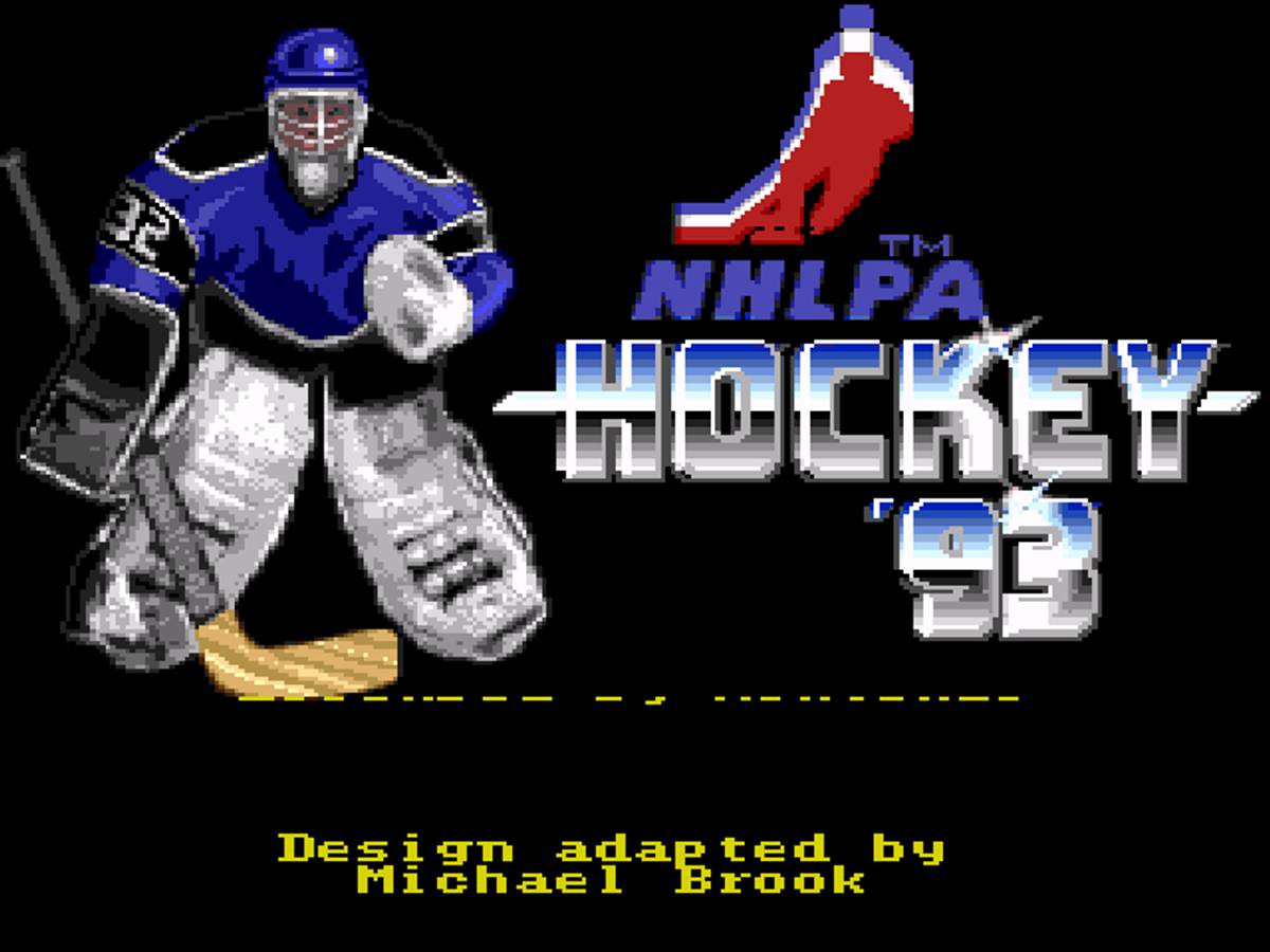 NHLPA Hockey '93 ROM - SNES screenshot 1