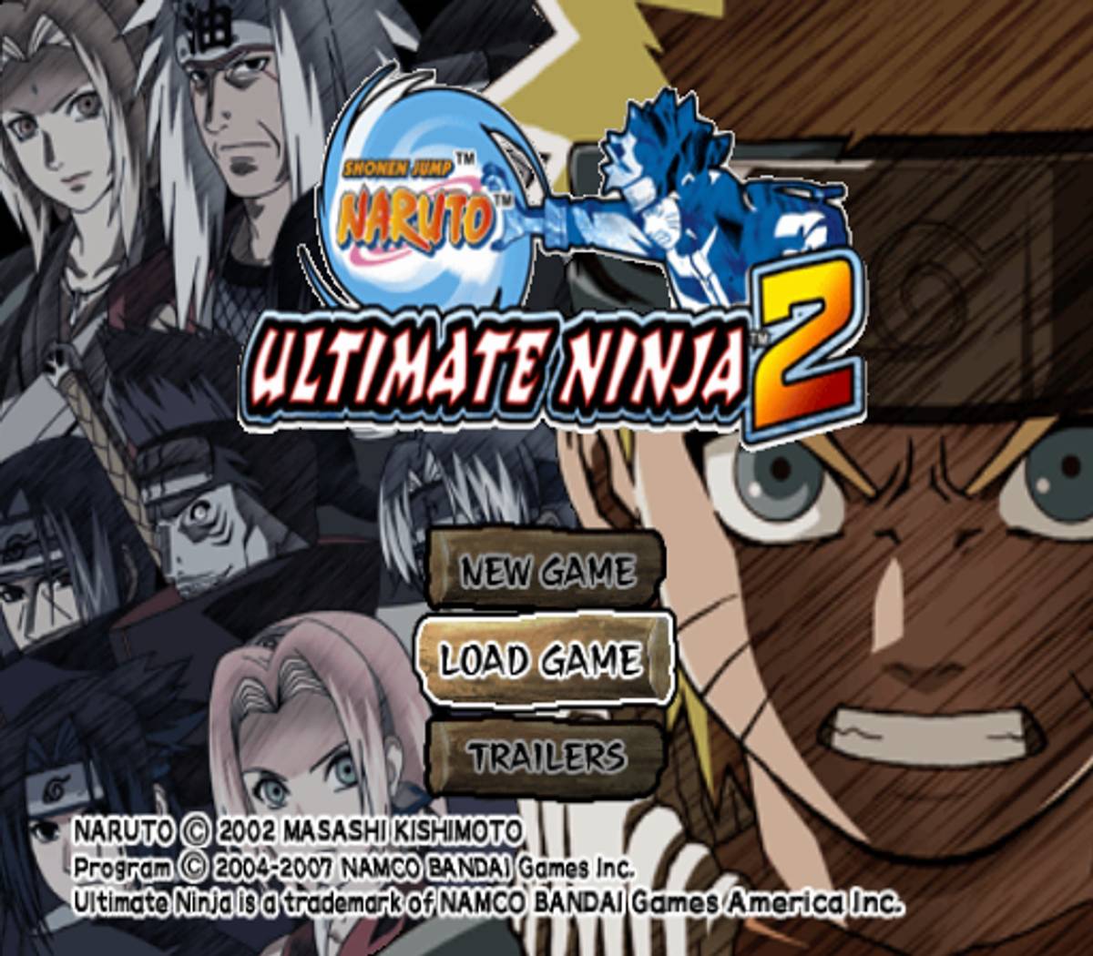 Naruto: Ultimate Ninja 2 ISO - PS2 screenshot 1