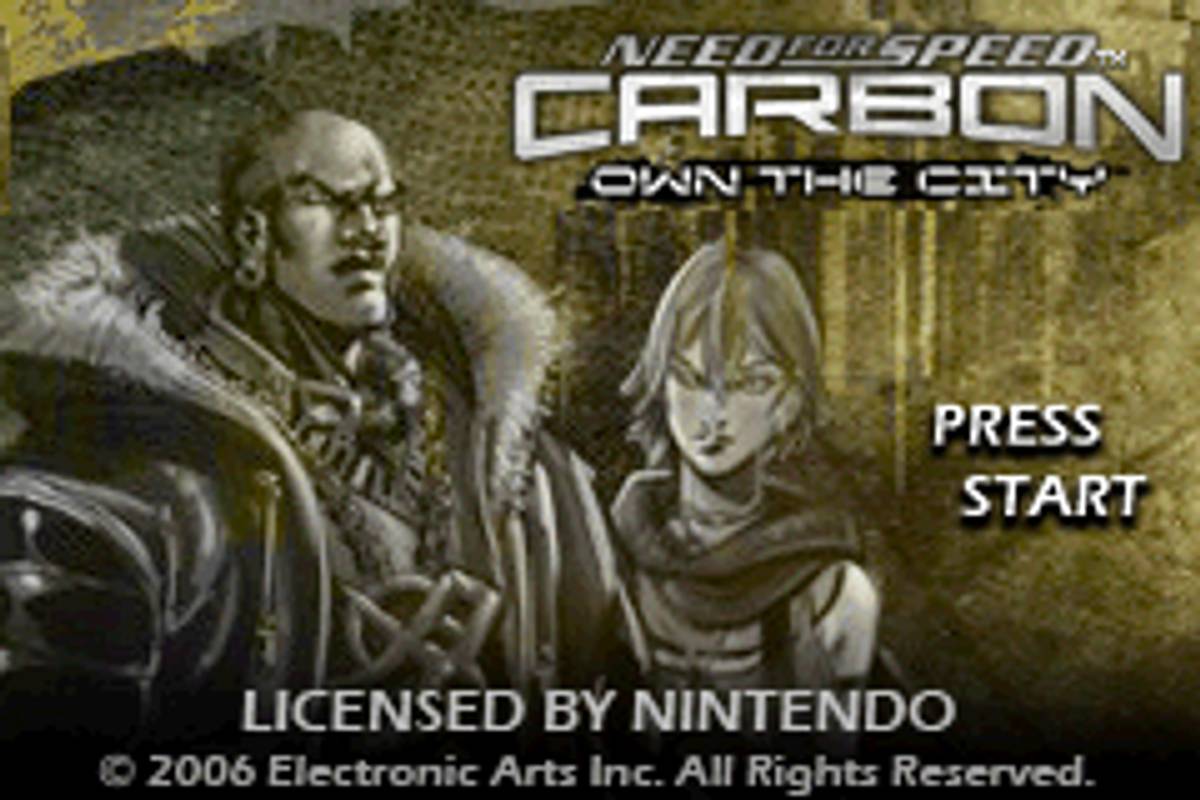 Need for Speed: Carbon - Own the City ROM - GBA screenshot 1