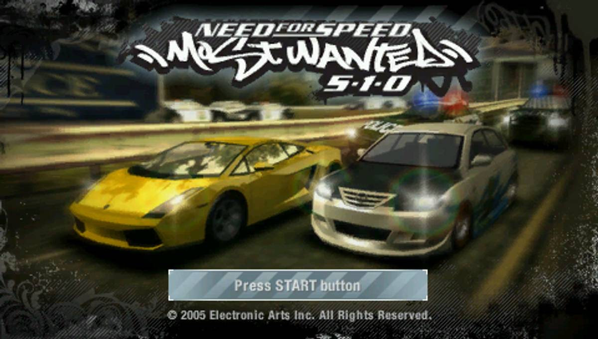 Need for Speed: Most Wanted 5-1-0 ISO - PSP screenshot 1