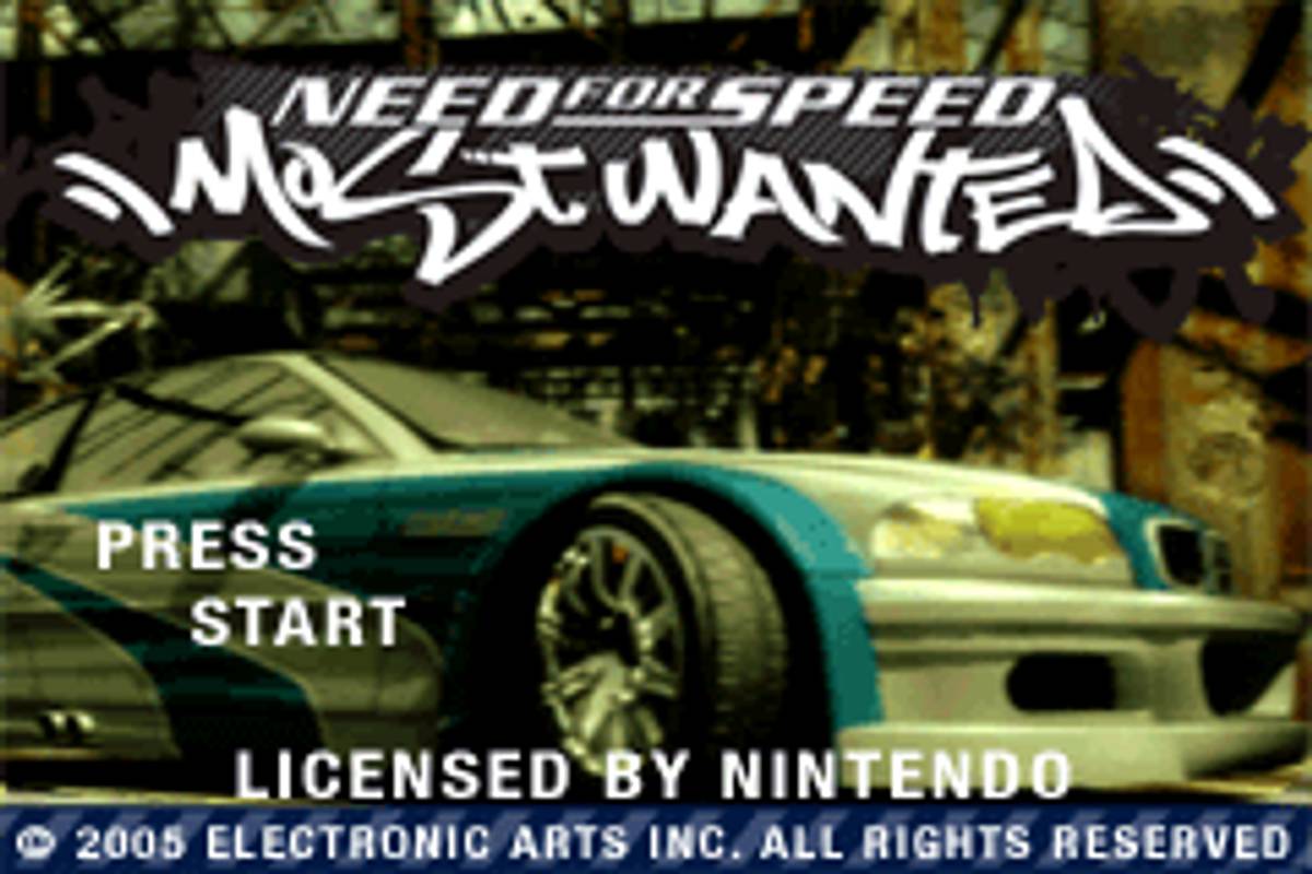 Need for Speed: Most Wanted ROM - GBA screenshot 1