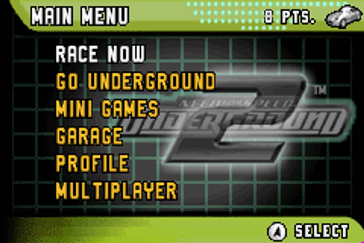 Need for Speed: Underground 2 ROM - GBA screenshot 2