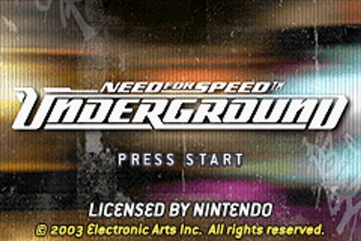 Need for Speed: Underground ROM - GBA screenshot 1