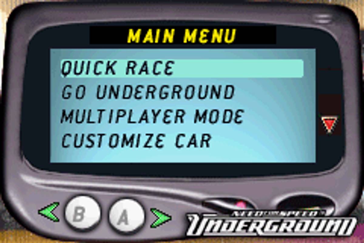 Need for Speed: Underground ROM - GBA screenshot 2