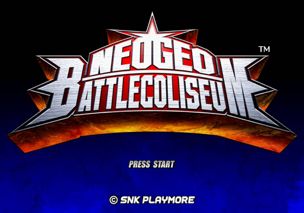 NeoGeo Battle Coliseum ISO - PS2 screenshot 1