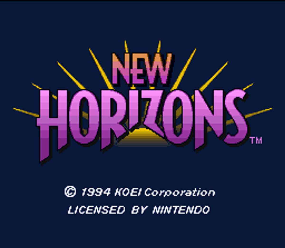 New Horizons ROM - SNES screenshot 1