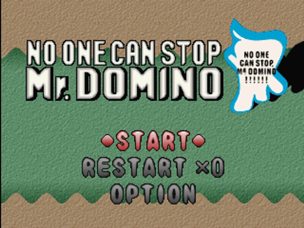 No One Can Stop Mr. Domino ISO - PS1 screenshot 1