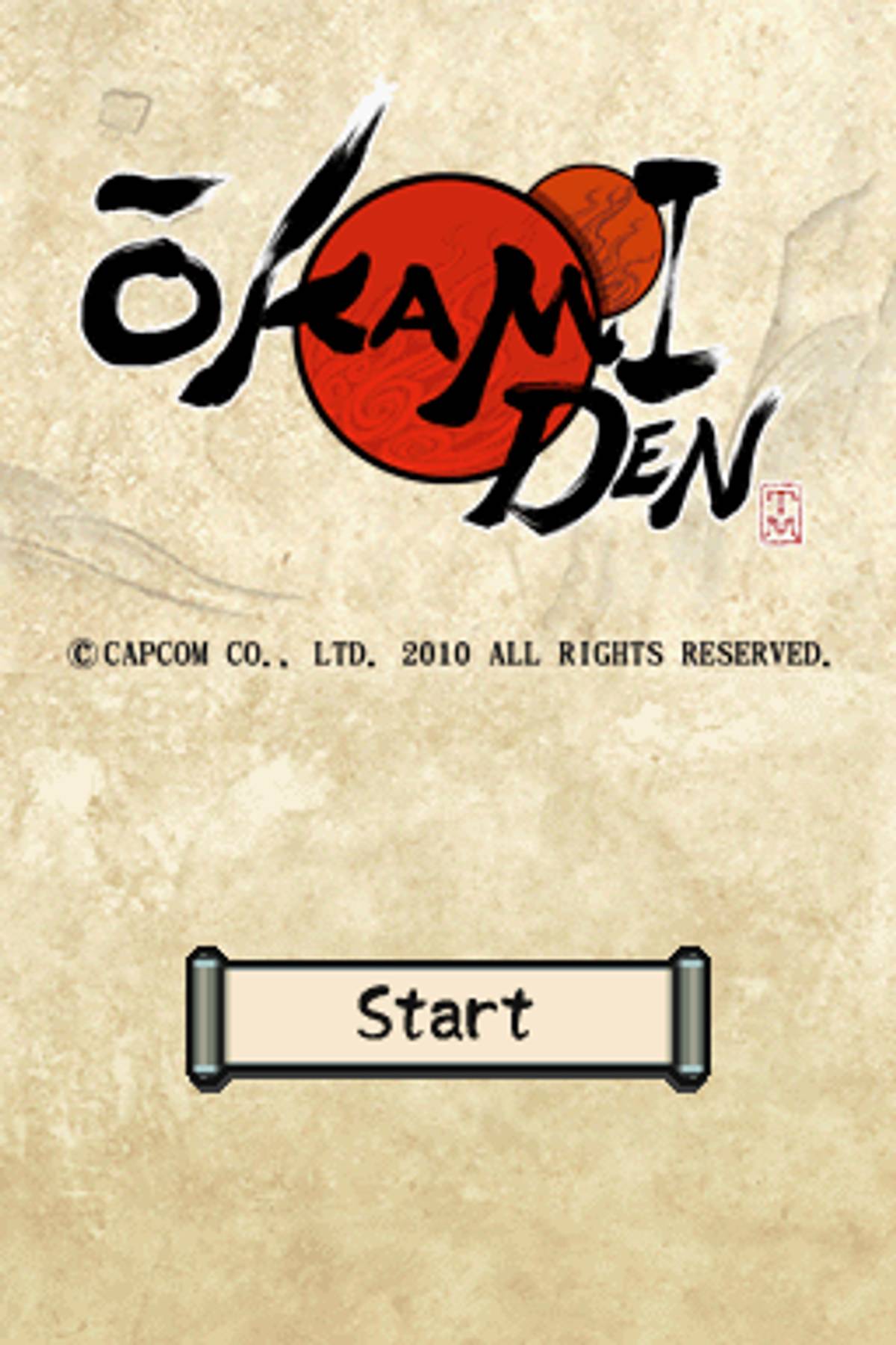 Ōkamiden ROM - NDS screenshot 1